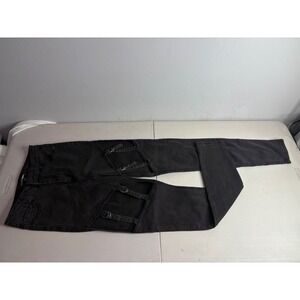 Fashion Nova Black Cutout Buckle Skinny Jeans Size 9